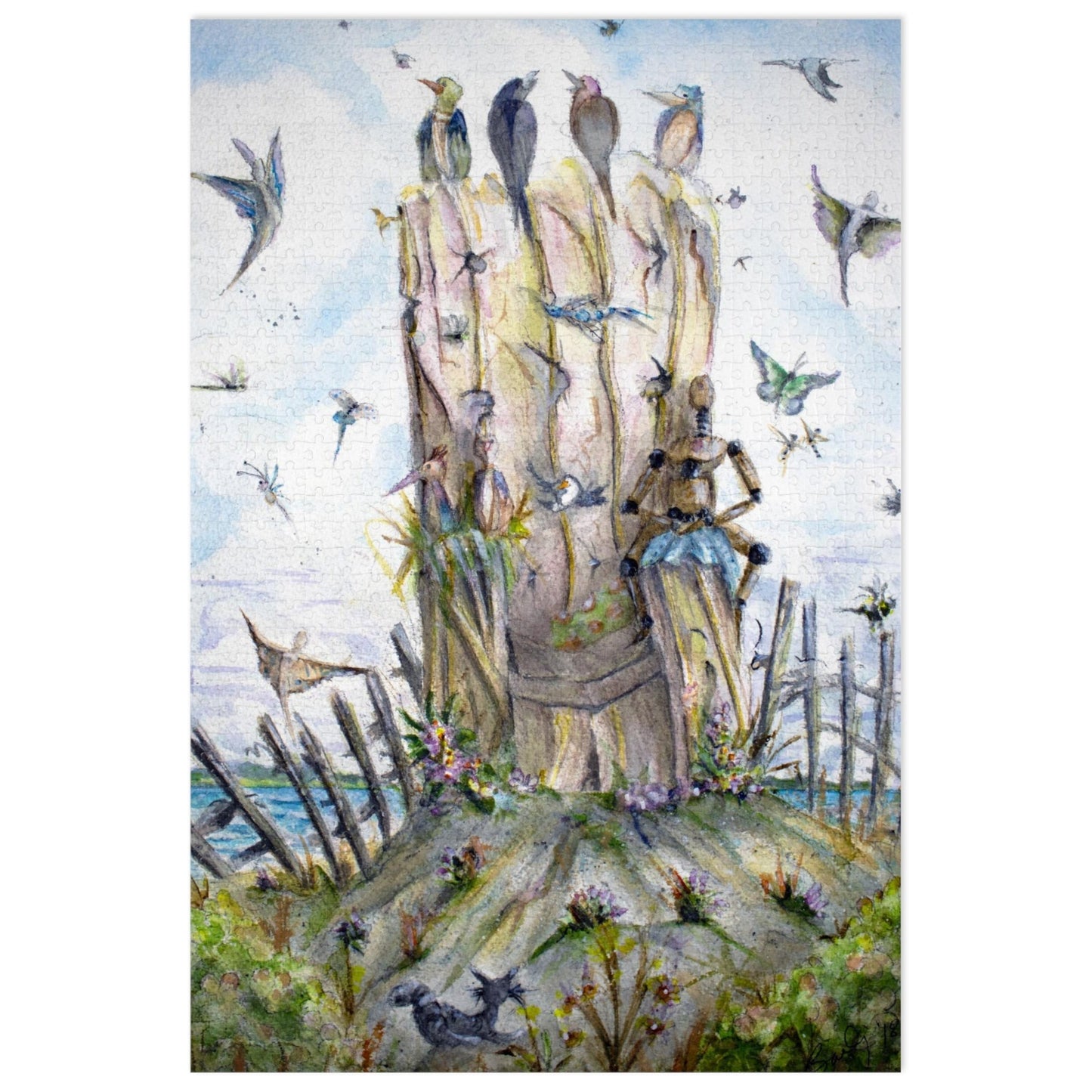 Meeting Place - Premium Art Jigsaw Puzzle - Satin-Finish Chipboard, Multiple Sizes Available