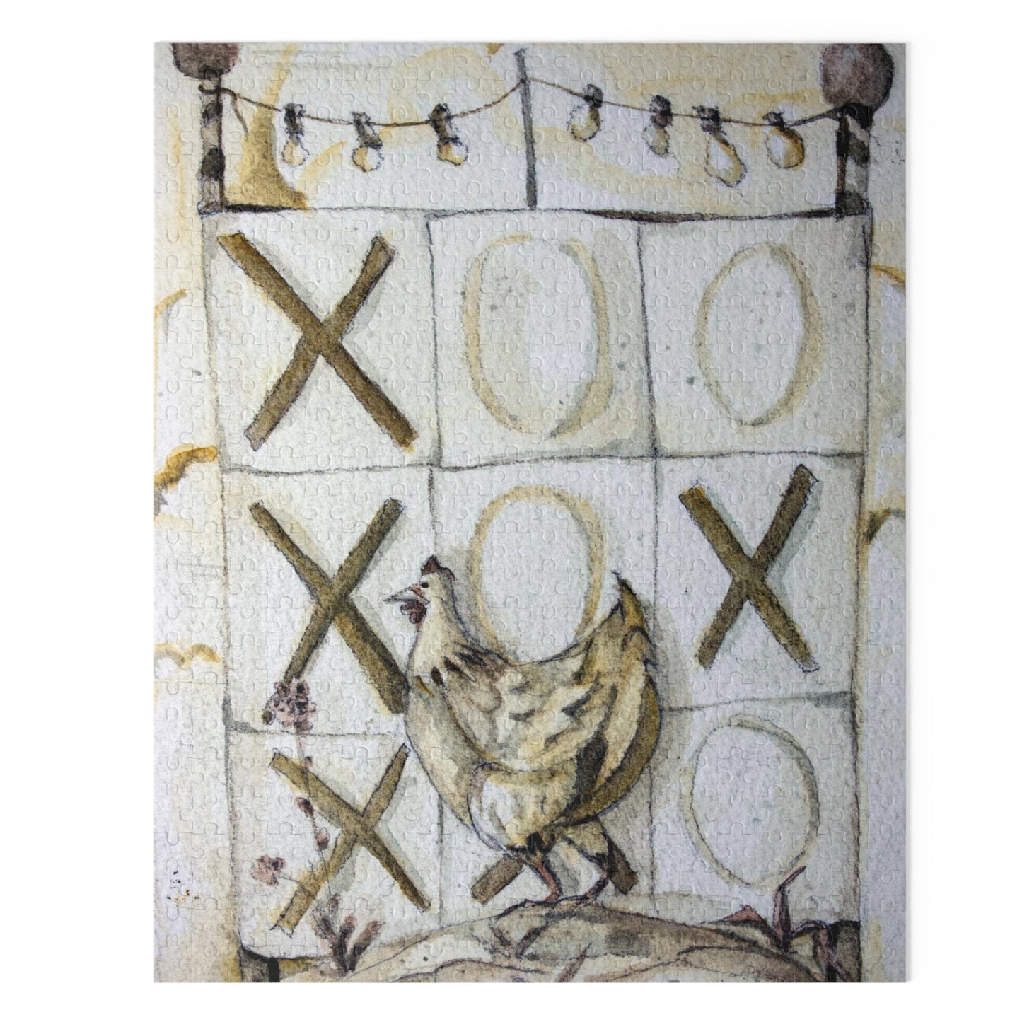 Chole The Tic Tac Toe Chicken - Whimsical Jigsaw Puzzle Adventure 120, 252 or 500 pieces