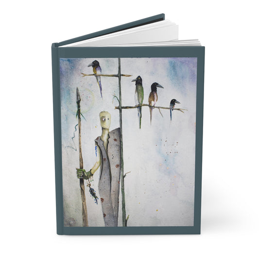 Mindful Journaling Hardcover Notebook - 'The Protector' with Original Art, 5.75x8", 150 Lined Pages, Stress Relief & Creativity, Daily Diary