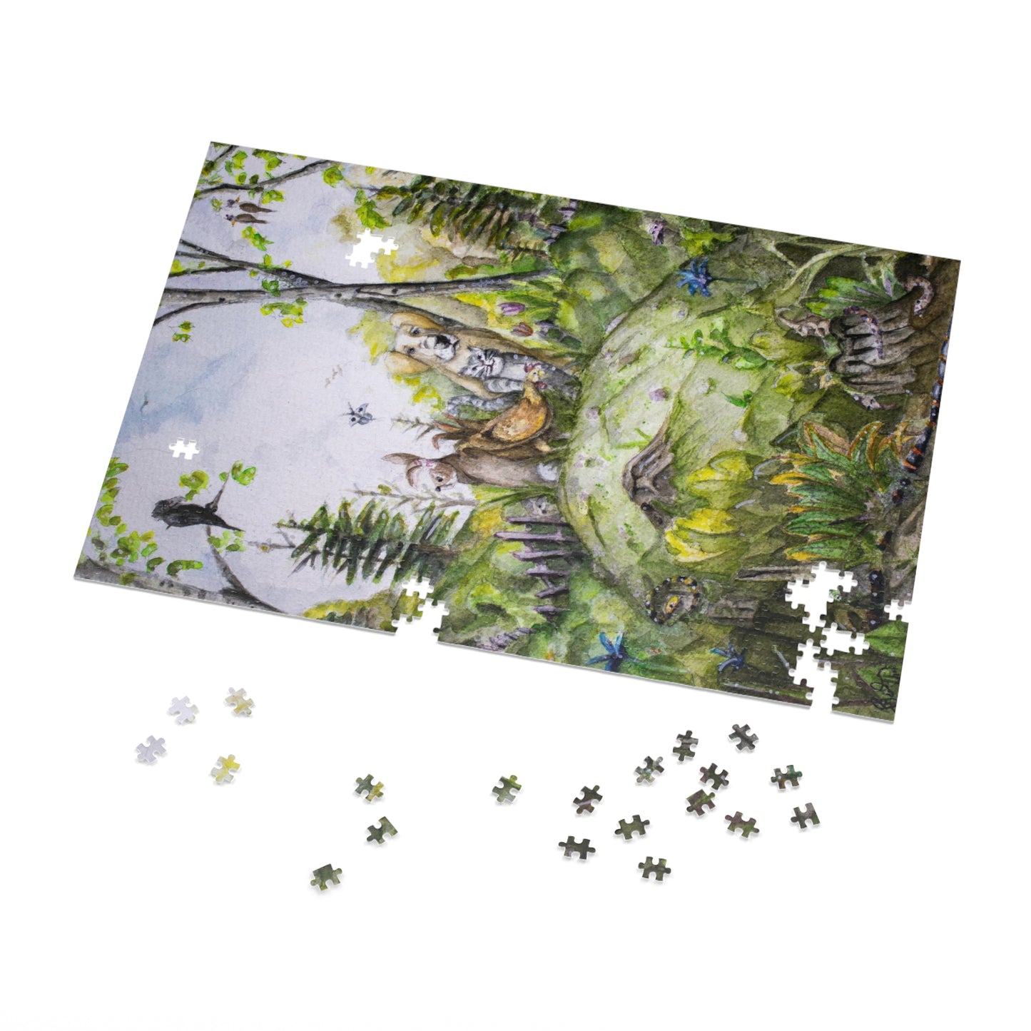 Unexpected Bonds: Forest Mound Fellowship - Jigsaw Puzzle Satin Finish, Elegant Metal Tin - 110, 252, 500,1000-Piece