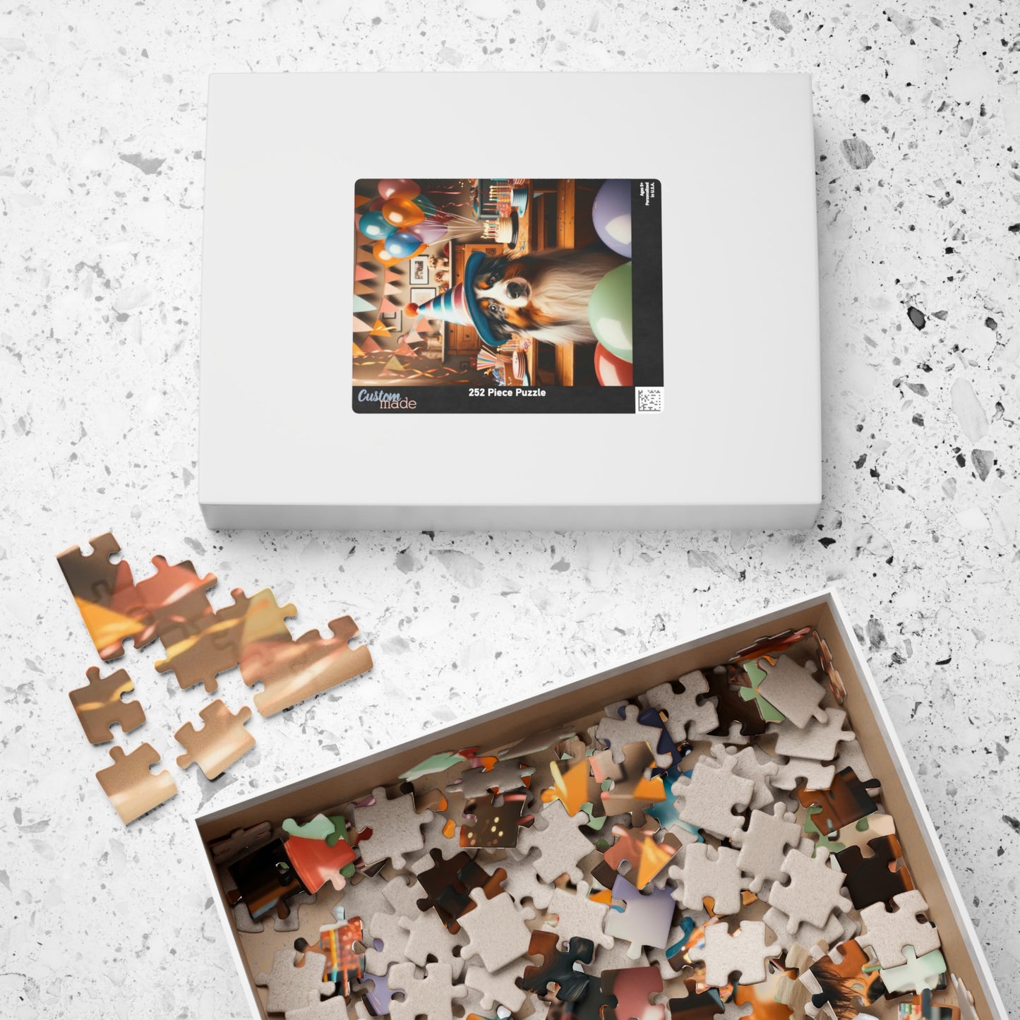 Australian Shepherd Puzzle | Glossy Finish | Family Fun | Mindful Activity | Birthday Celebration, 110, 252, 520 or 1014 Pieces