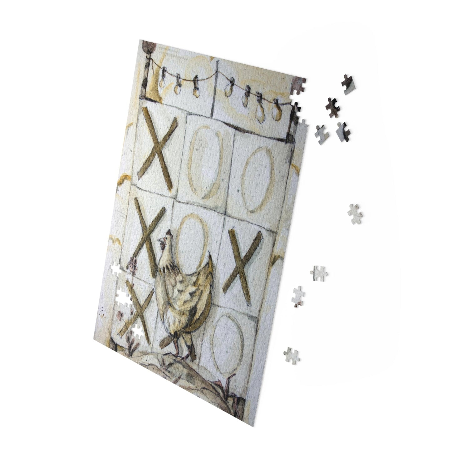 Chole The Tic Tac Toe Chicken - Whimsical Jigsaw Puzzle Adventure 120, 252 or 500 pieces