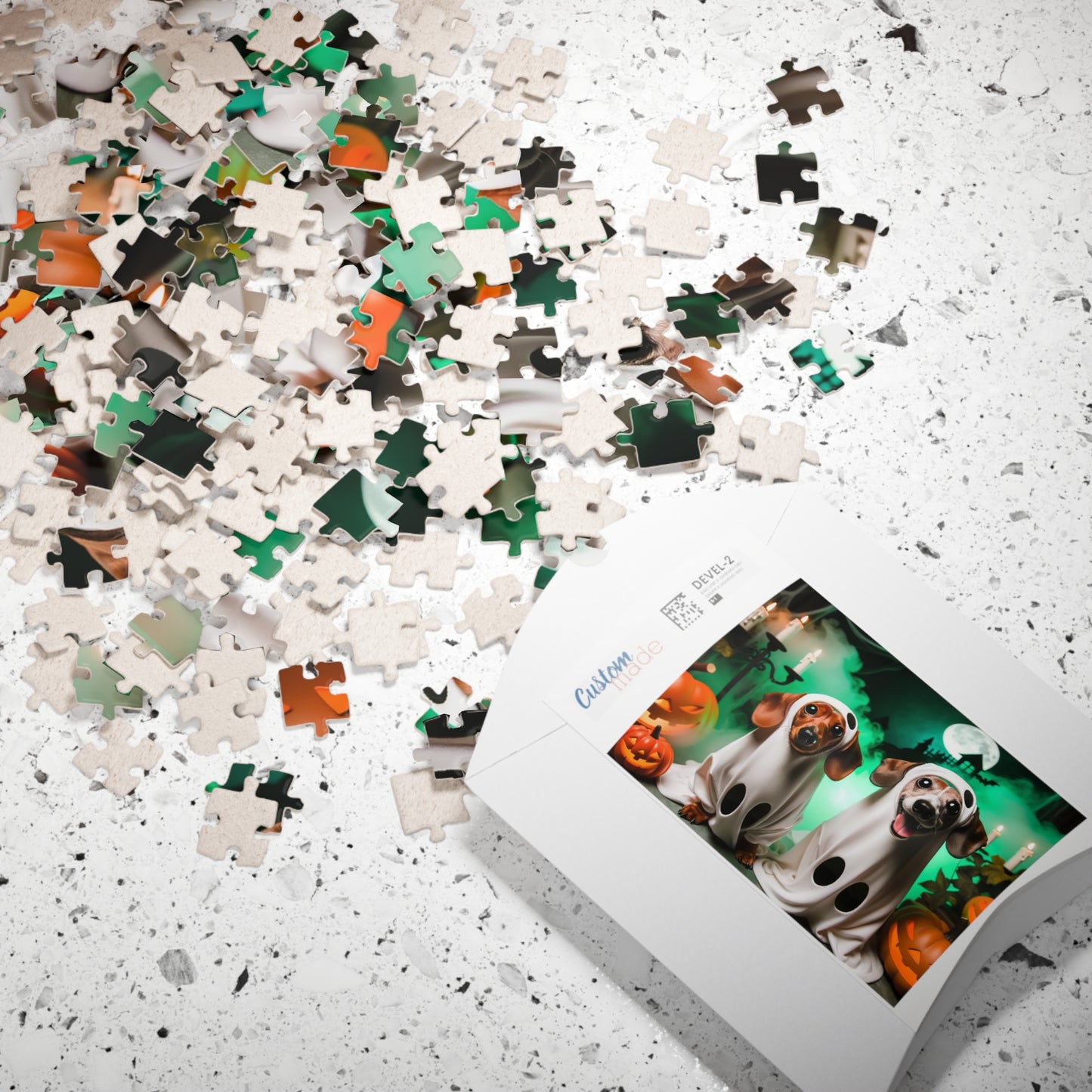 Boo-tiful Weiner Ghosts Jigsaw Puzzle (110 or 252 piece)