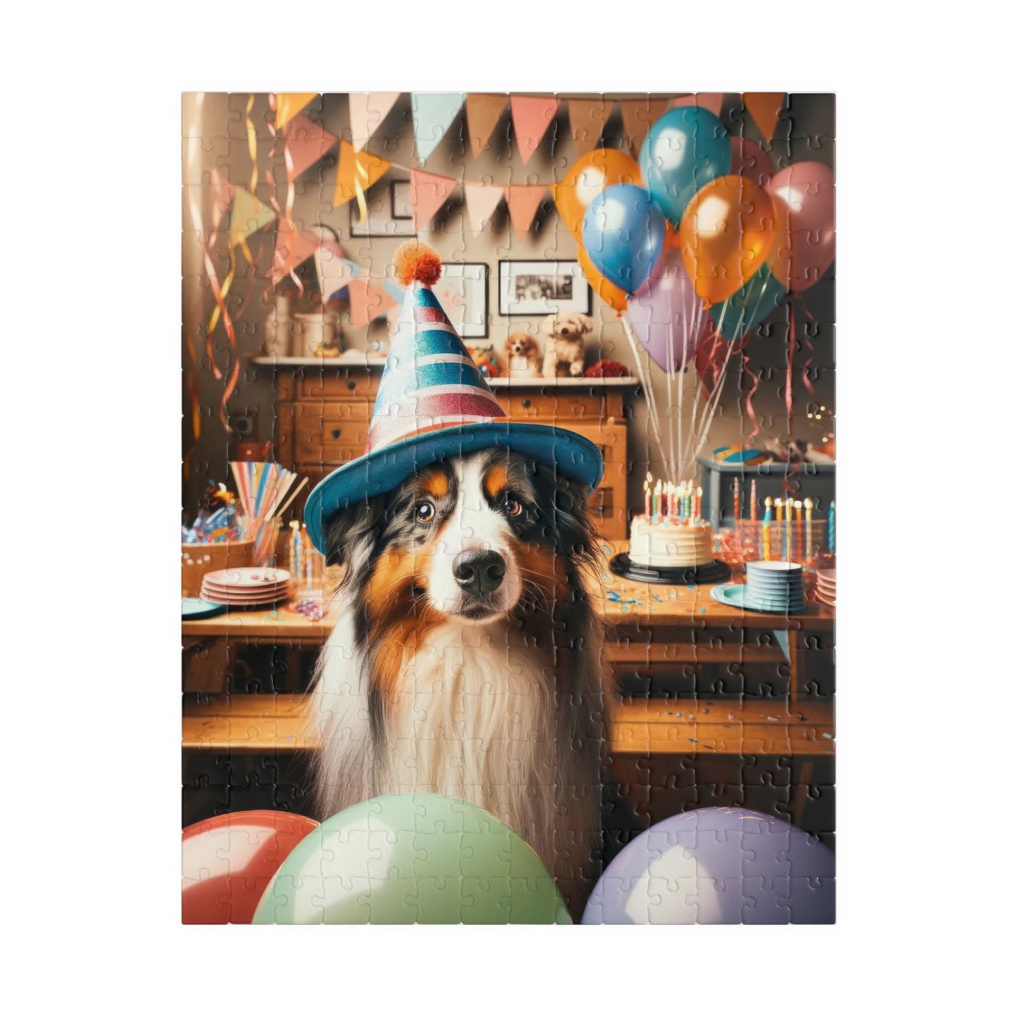 Australian Shepherd Puzzle | Glossy Finish | Family Fun | Mindful Activity | Birthday Celebration, 110, 252, 520 or 1014 Pieces