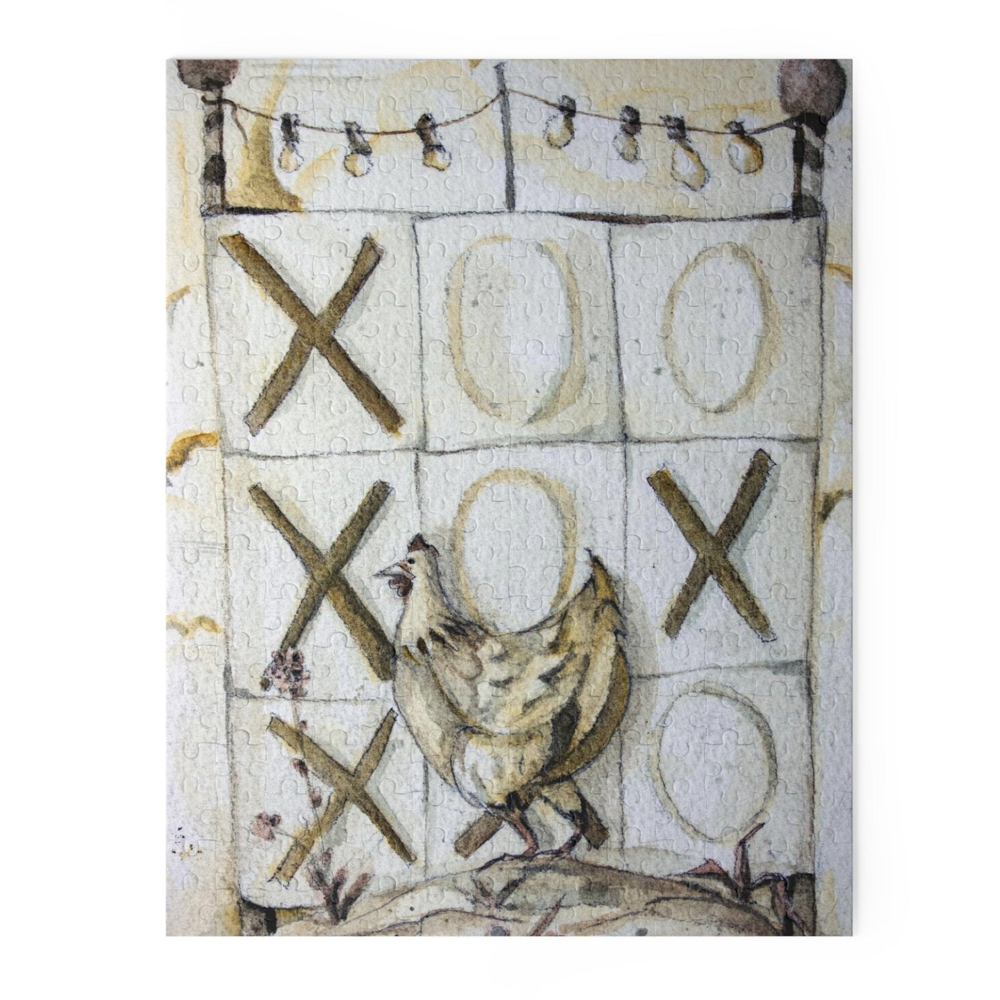 Chole The Tic Tac Toe Chicken - Whimsical Jigsaw Puzzle Adventure 120, 252 or 500 pieces