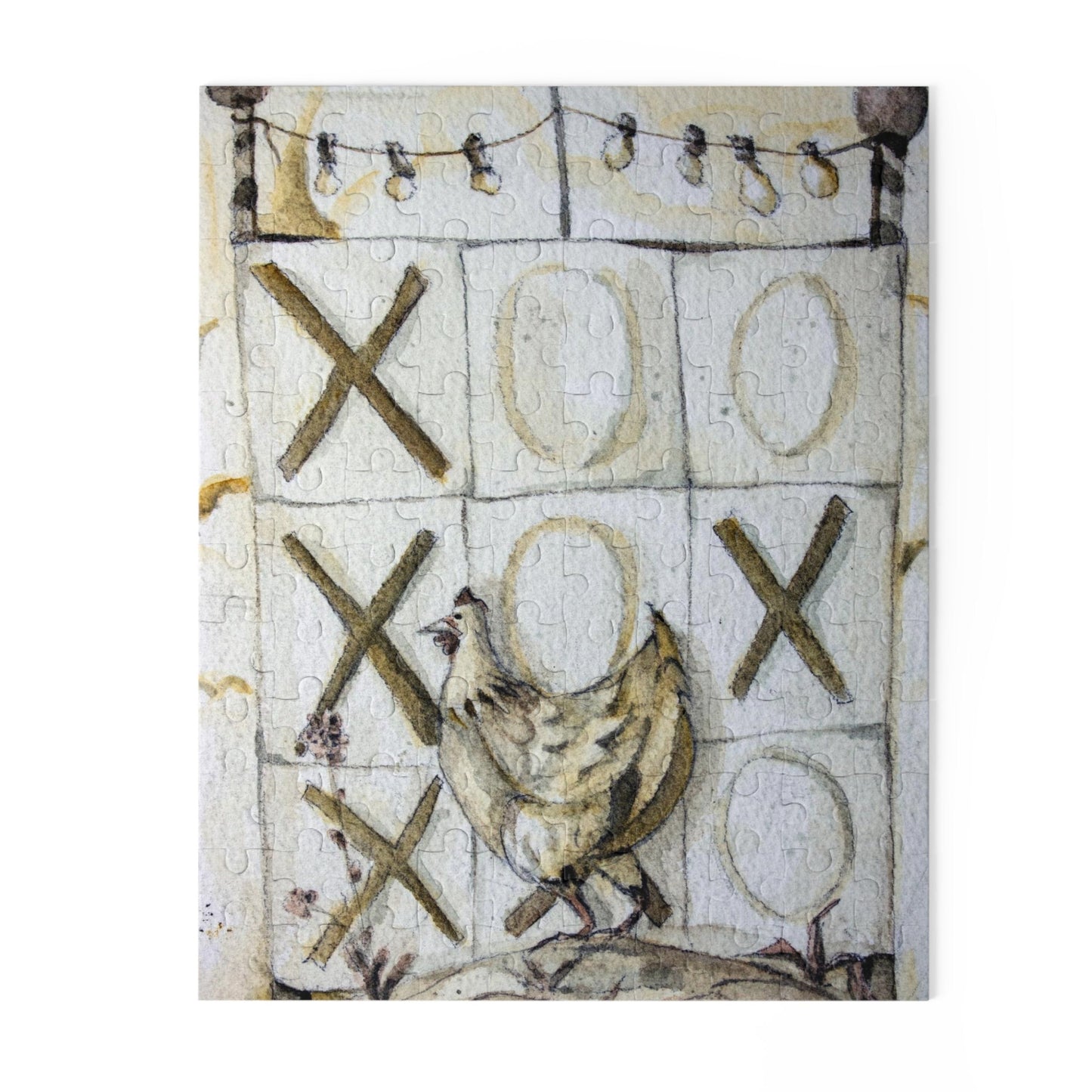 Chole The Tic Tac Toe Chicken - Whimsical Jigsaw Puzzle Adventure 120, 252 or 500 pieces