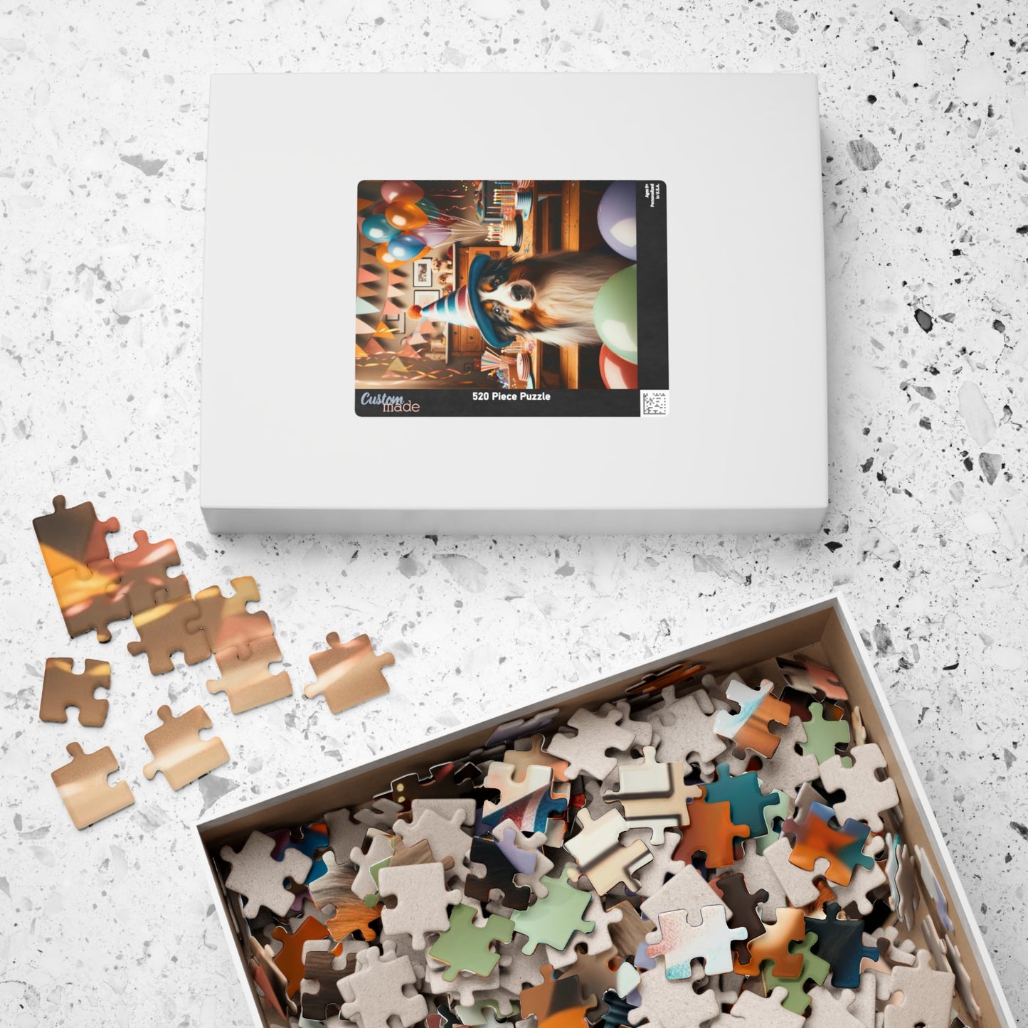 Australian Shepherd Puzzle | Glossy Finish | Family Fun | Mindful Activity | Birthday Celebration, 110, 252, 520 or 1014 Pieces
