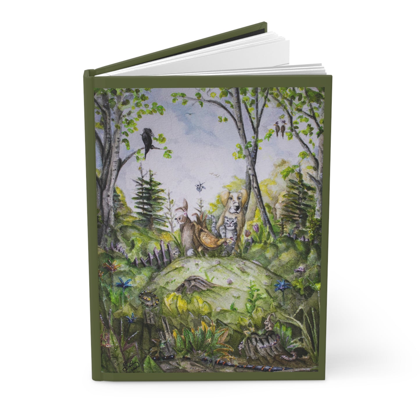 Unexpected Bonds: 'Forest Mound Fellowship' Hardcover Journal - Mindful Reflections, 150 Lined Pages, Durable & Inspirational Notebook