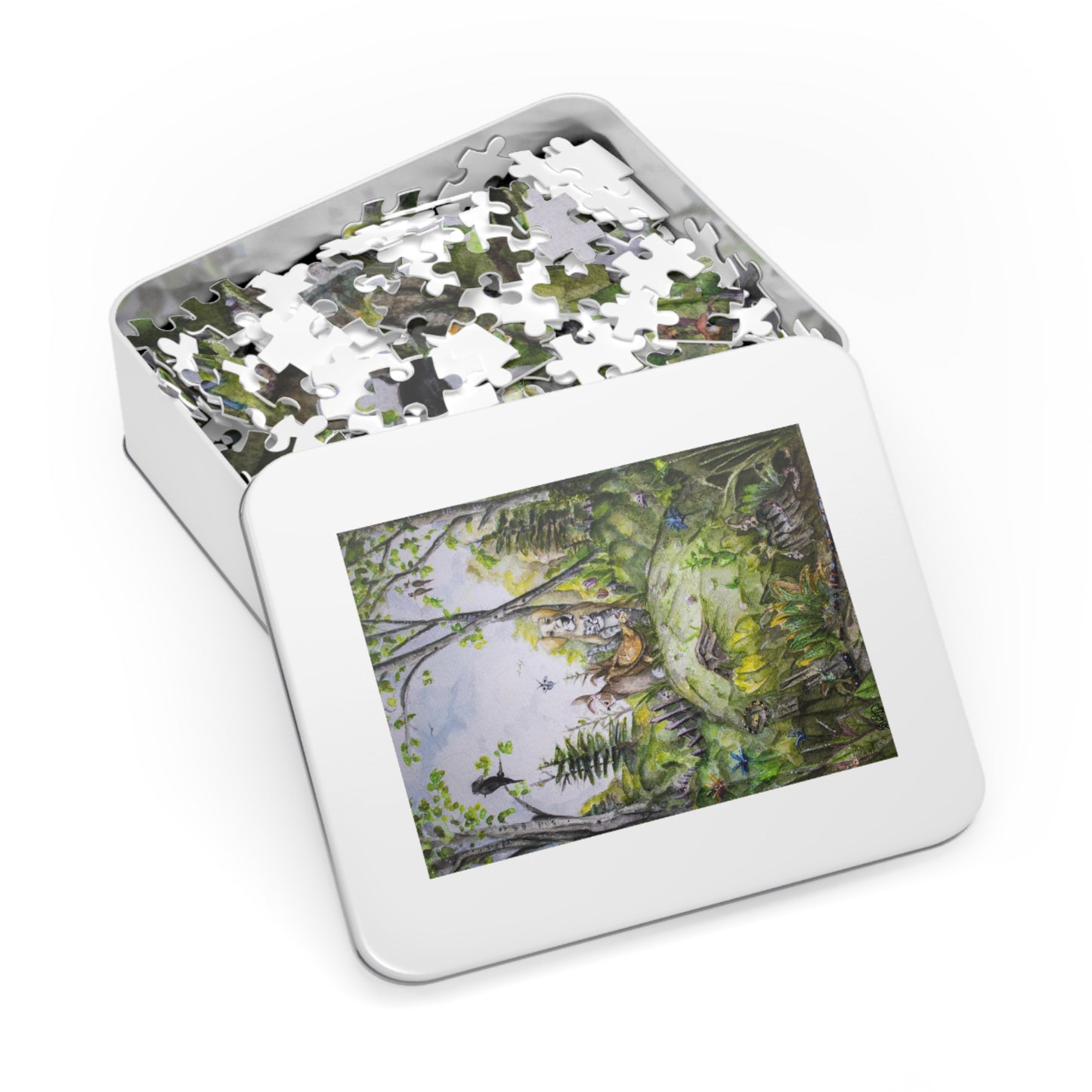 Unexpected Bonds: Forest Mound Fellowship - Jigsaw Puzzle Satin Finish, Elegant Metal Tin - 110, 252, 500,1000-Piece