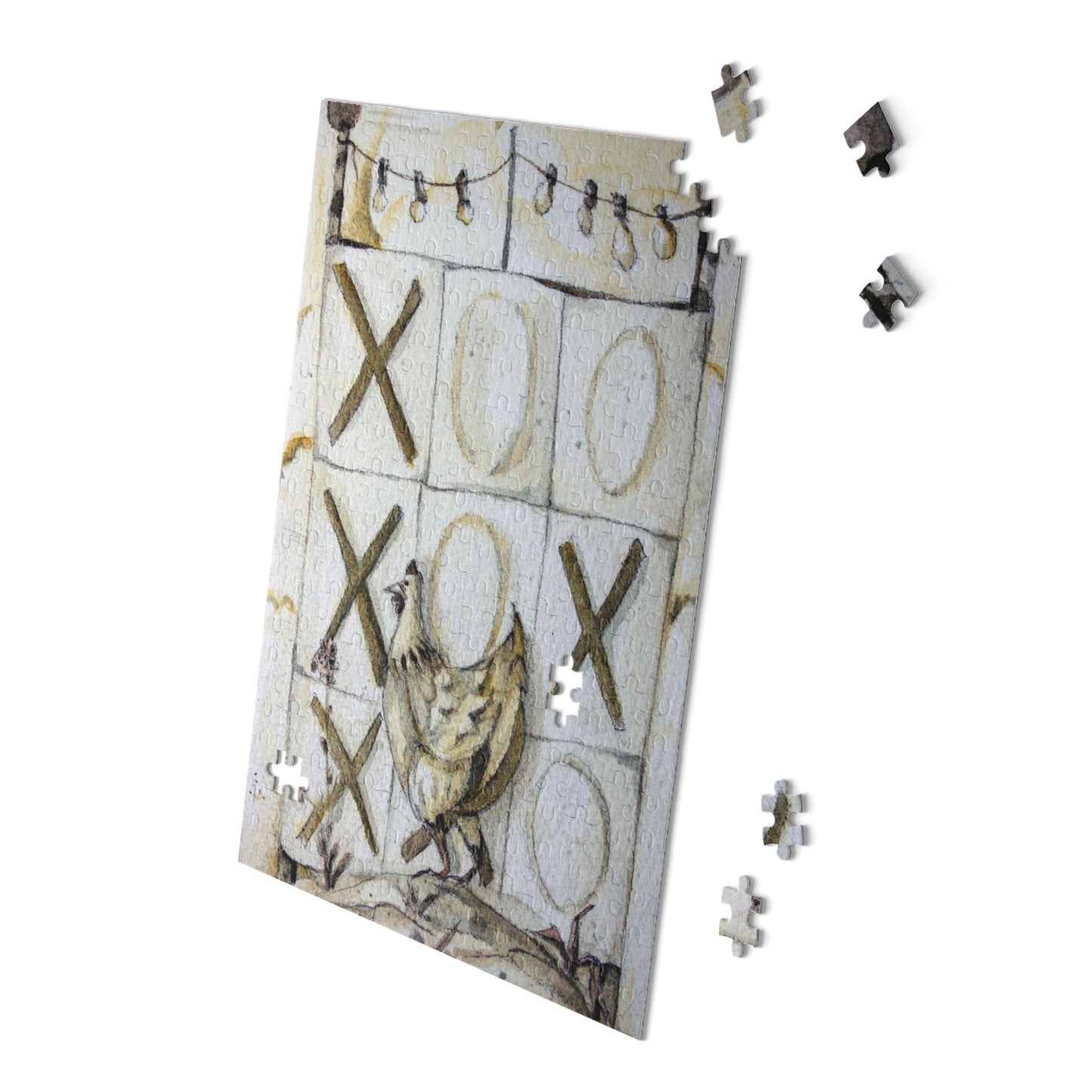 Chole The Tic Tac Toe Chicken - Whimsical Jigsaw Puzzle Adventure 120, 252 or 500 pieces