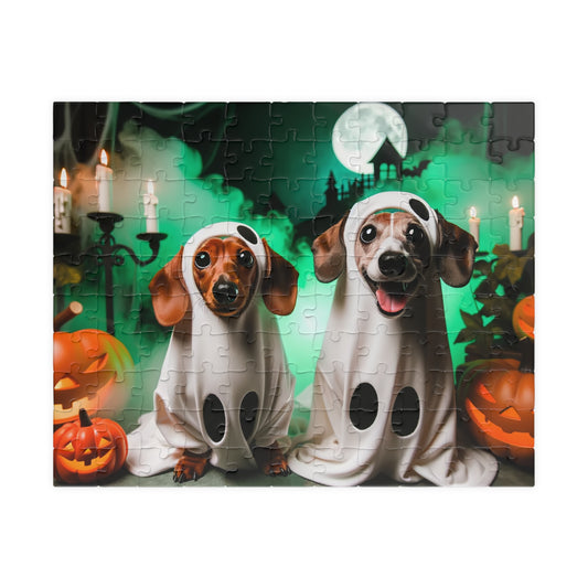 Boo-tiful Weiner Ghosts Jigsaw Puzzle (110 or 252 piece)