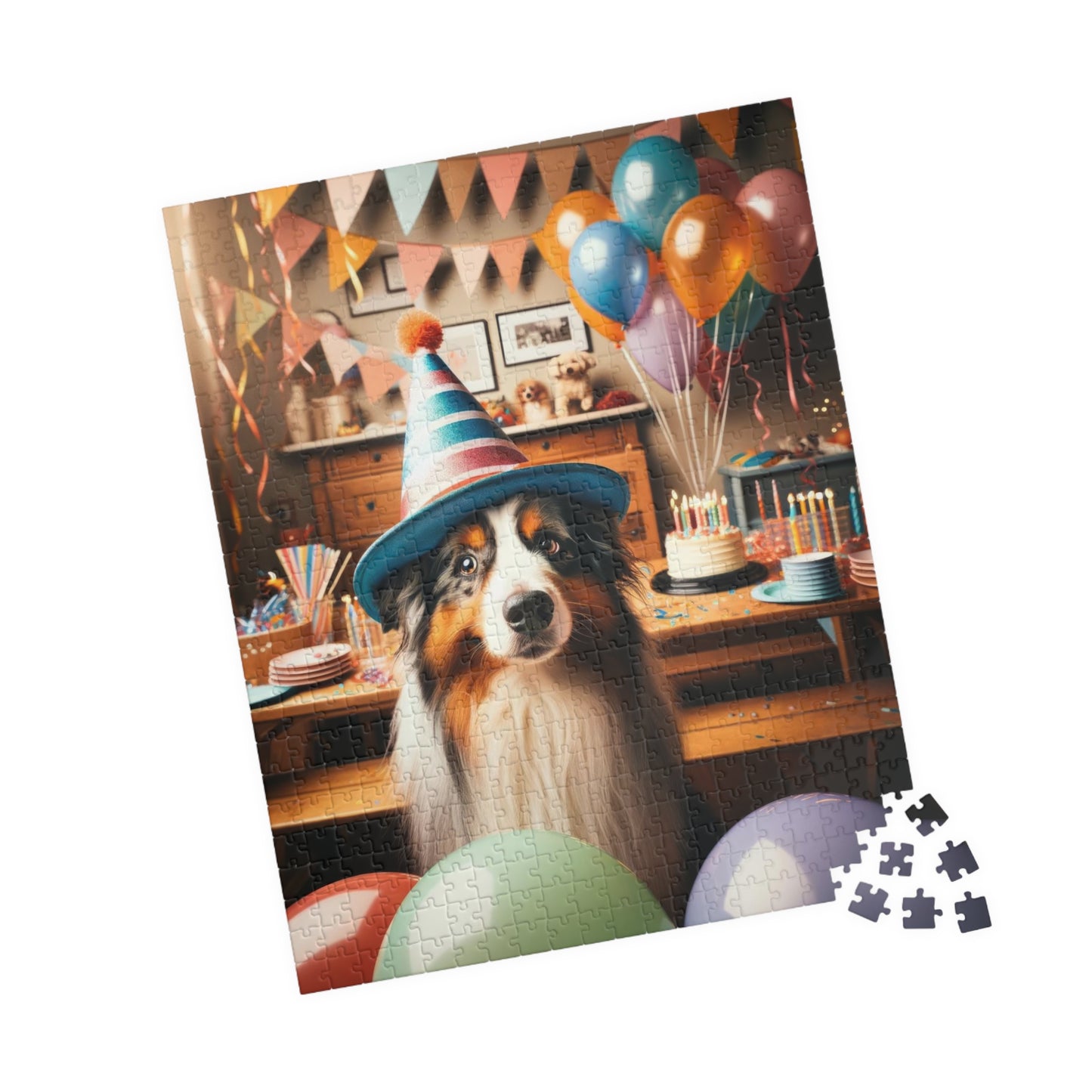 Australian Shepherd Puzzle | Glossy Finish | Family Fun | Mindful Activity | Birthday Celebration, 110, 252, 520 or 1014 Pieces