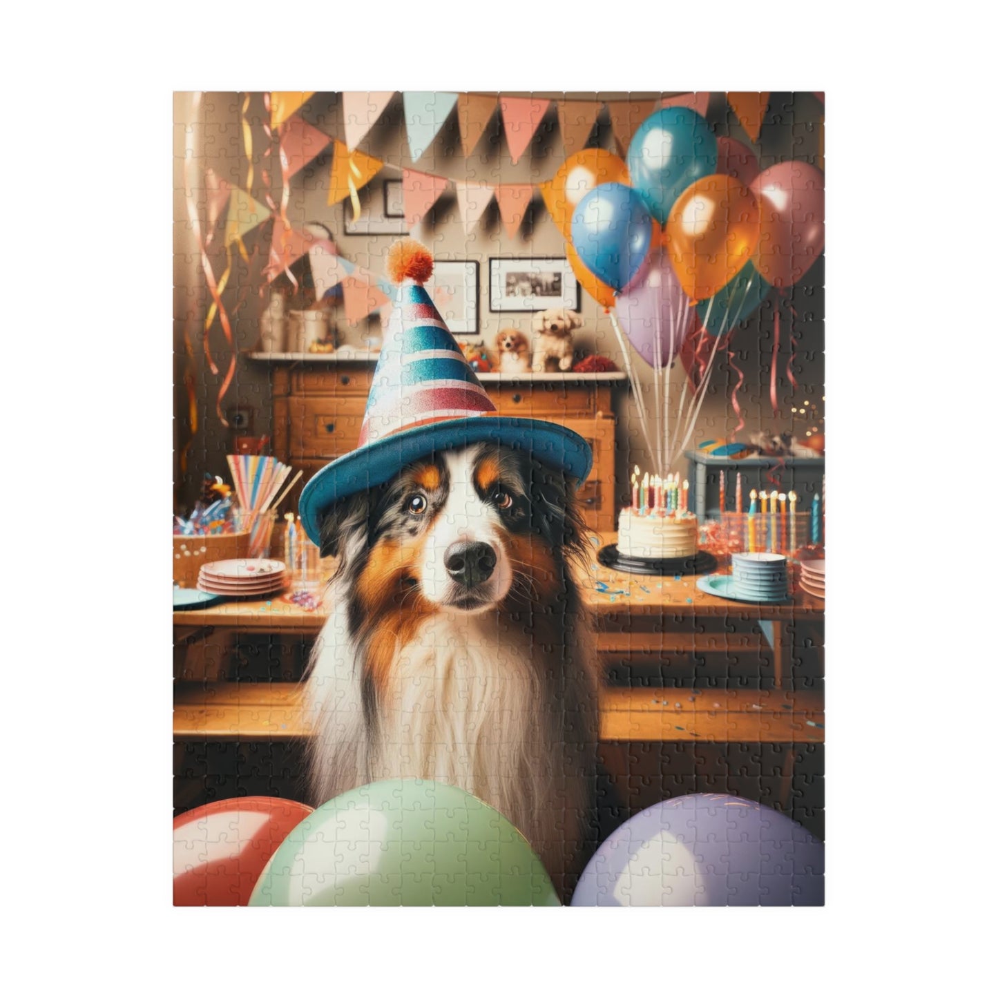 Australian Shepherd Puzzle | Glossy Finish | Family Fun | Mindful Activity | Birthday Celebration, 110, 252, 520 or 1014 Pieces