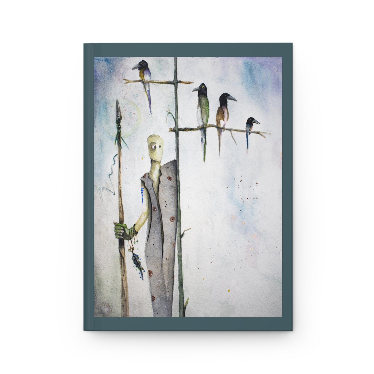 Mindful Journaling Hardcover Notebook - 'The Protector' with Original Art, 5.75x8", 150 Lined Pages, Stress Relief & Creativity, Daily Diary