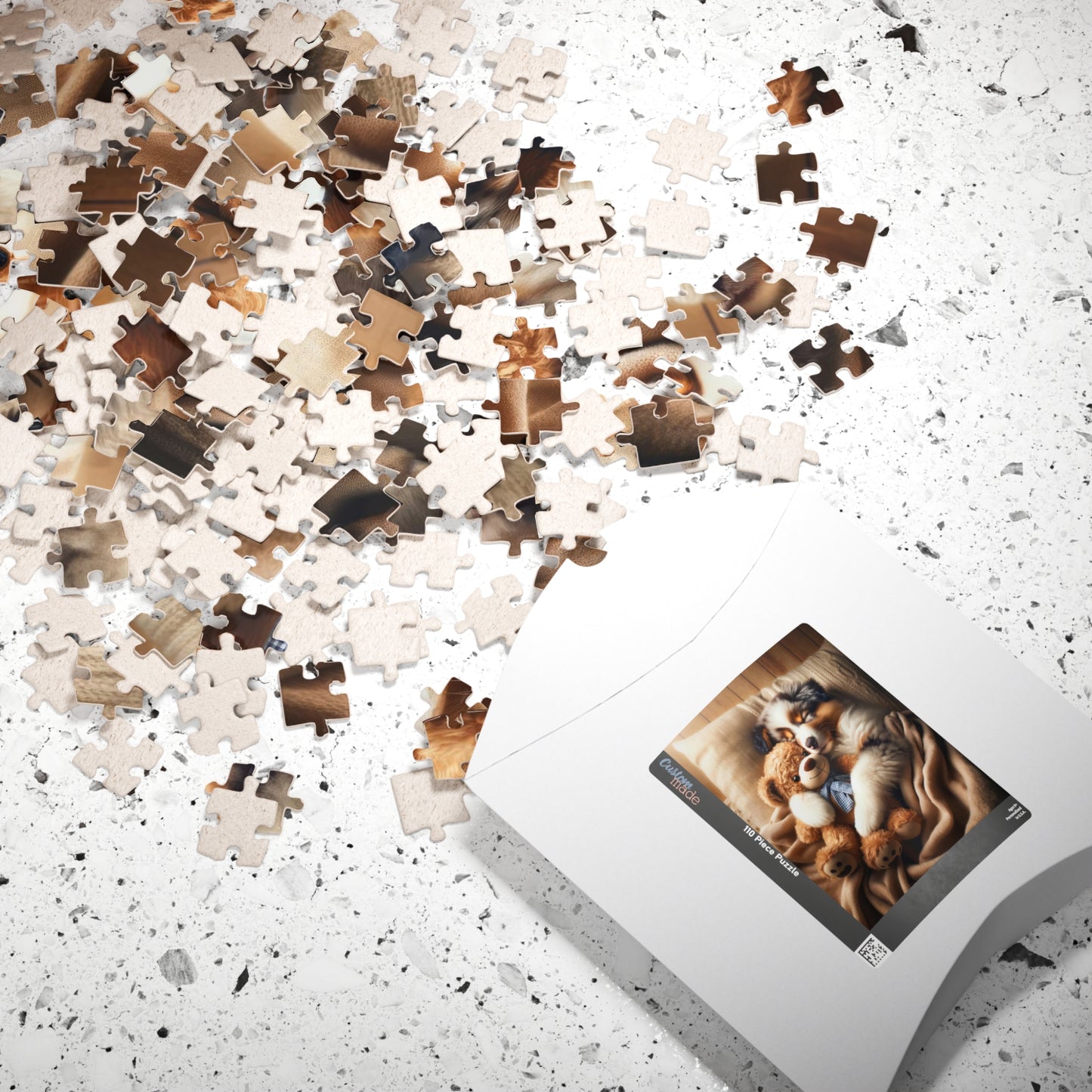 Australian Shepherd Puppy Dreams Puzzle - Perfect Relaxation Activity, Family Entertainment, Various Piece Counts