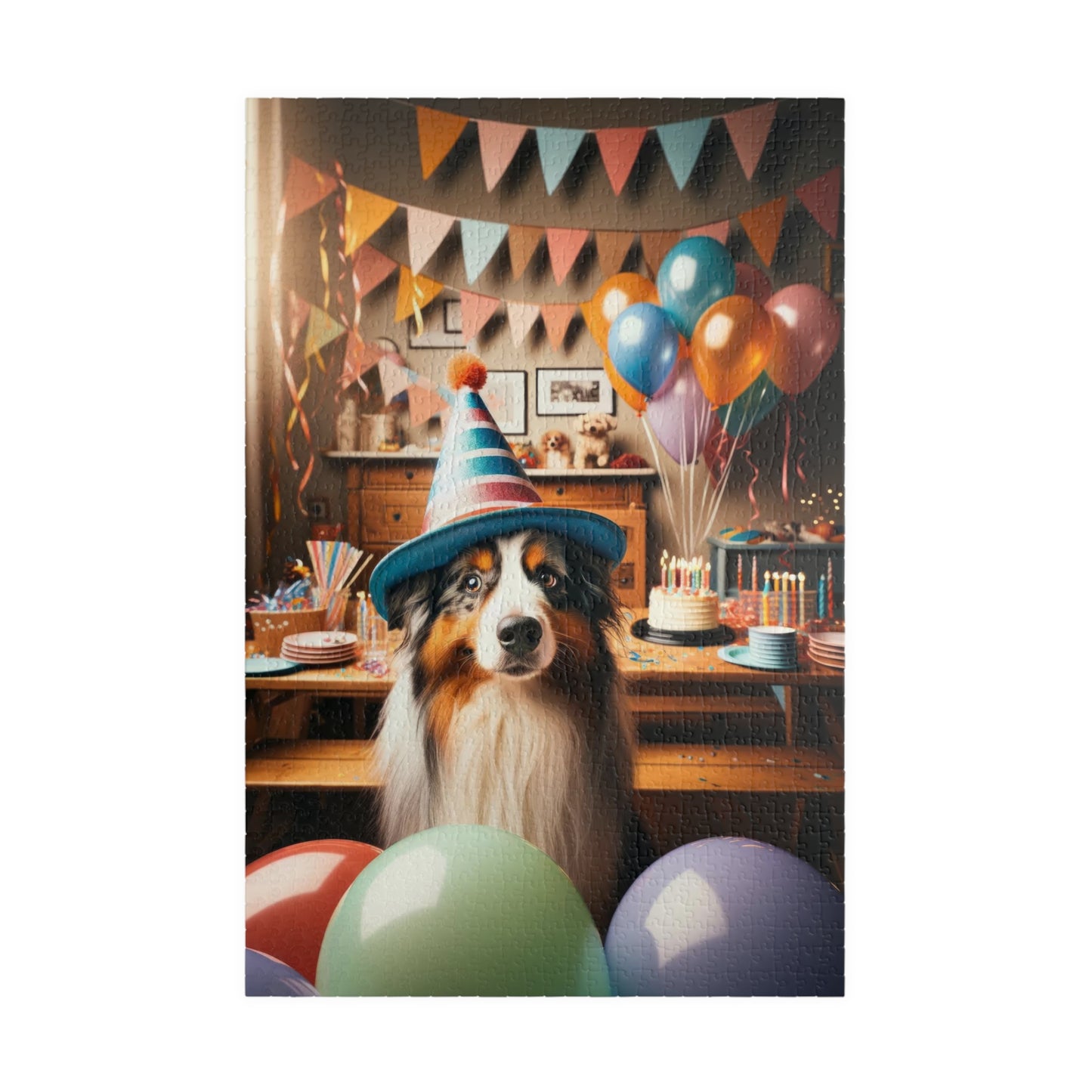 Australian Shepherd Puzzle | Glossy Finish | Family Fun | Mindful Activity | Birthday Celebration, 110, 252, 520 or 1014 Pieces