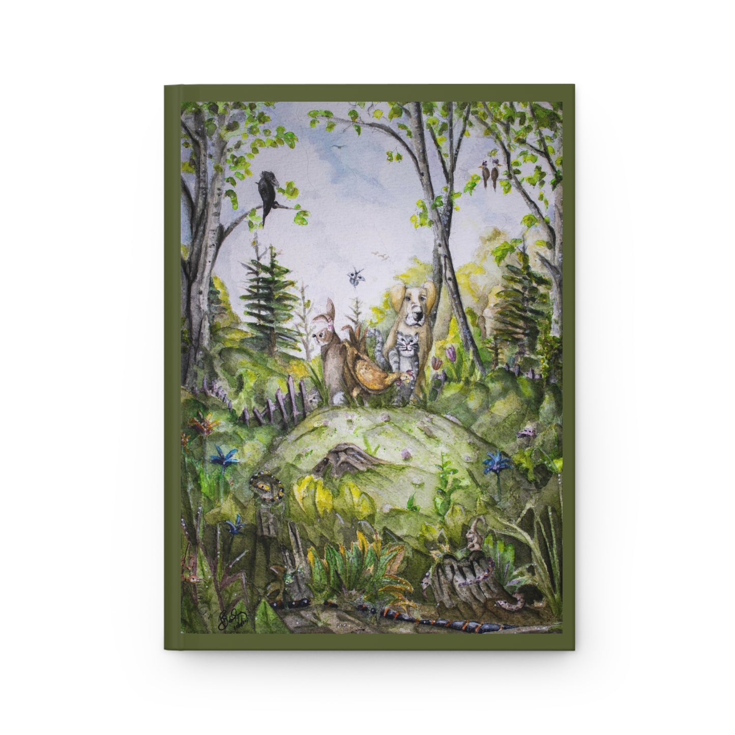 Unexpected Bonds: 'Forest Mound Fellowship' Hardcover Journal - Mindful Reflections, 150 Lined Pages, Durable & Inspirational Notebook