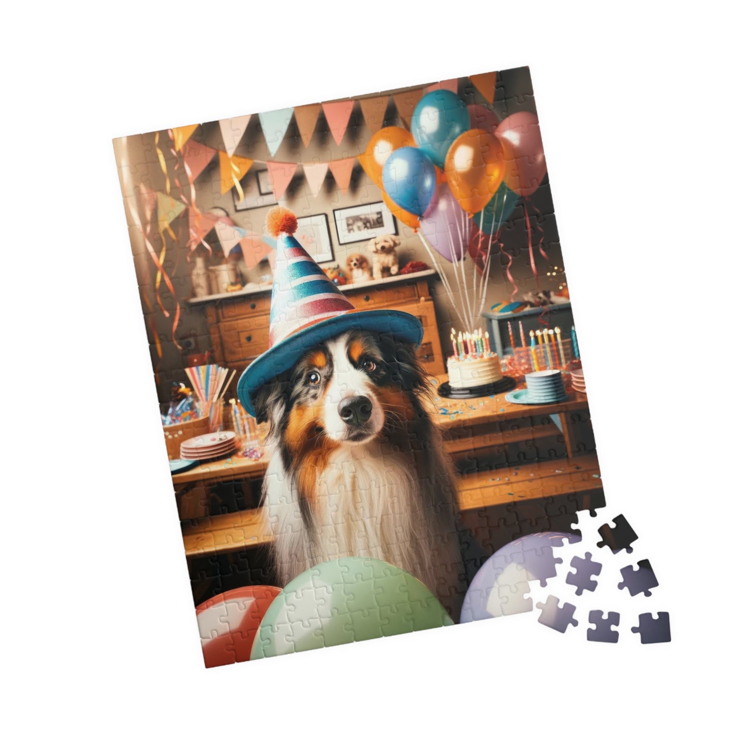 Australian Shepherd Puzzle | Glossy Finish | Family Fun | Mindful Activity | Birthday Celebration, 110, 252, 520 or 1014 Pieces