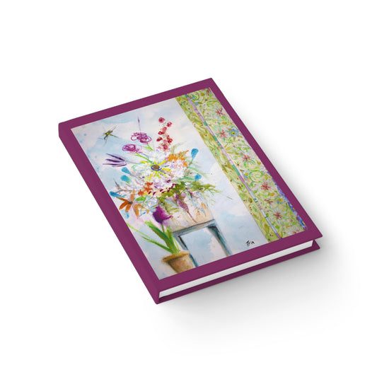Backyard Flowers - The First of the Season Journal/Notebook - 128 Blank Pages, Nature-Inspired Writing & Sketch Diary, Floral Hardcover