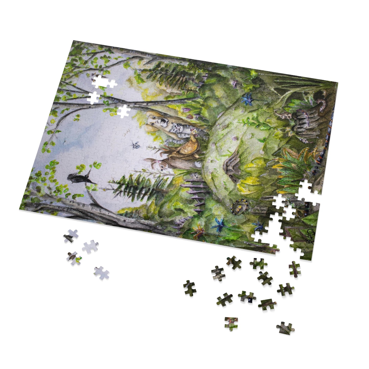 Unexpected Bonds: Forest Mound Fellowship - Jigsaw Puzzle Satin Finish, Elegant Metal Tin - 110, 252, 500,1000-Piece