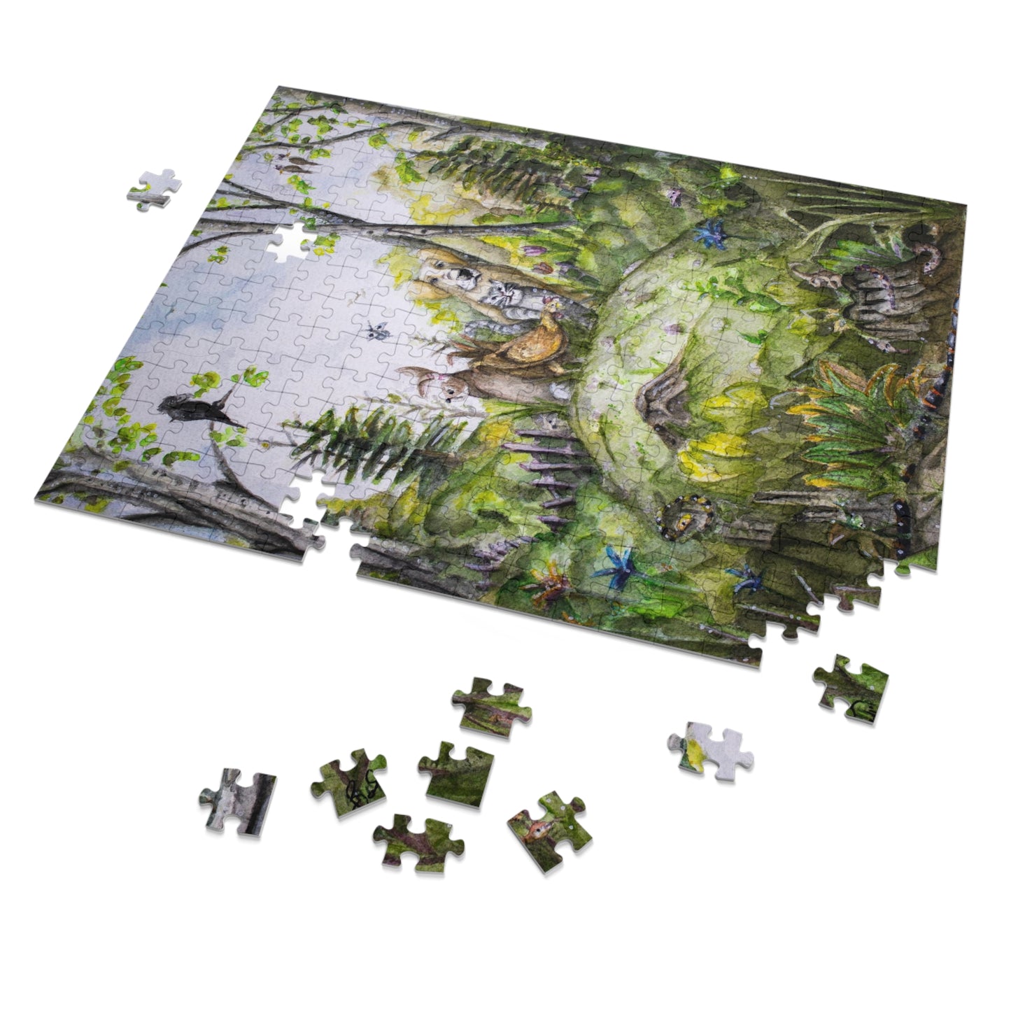 Unexpected Bonds: Forest Mound Fellowship - Jigsaw Puzzle Satin Finish, Elegant Metal Tin - 110, 252, 500,1000-Piece