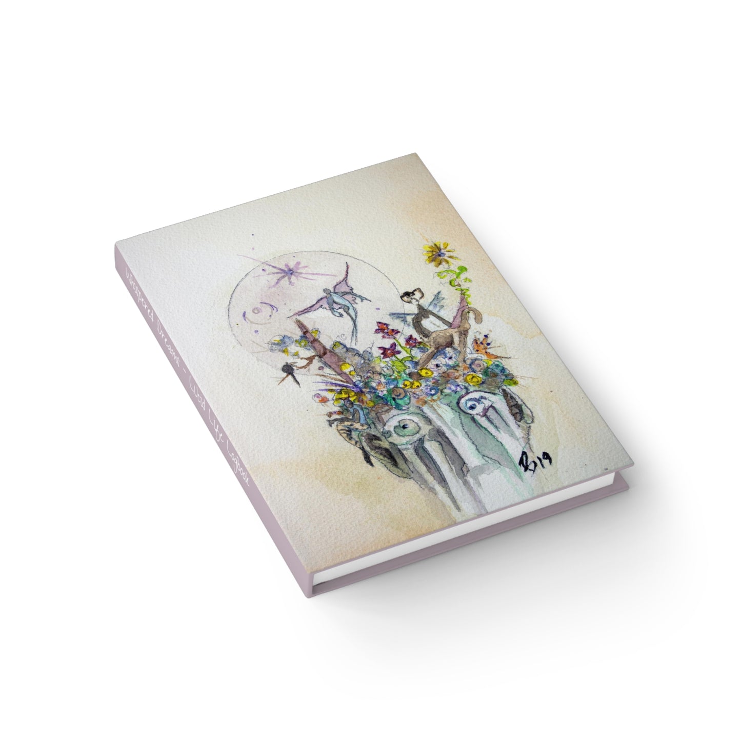 Whispered Dreams Lucid Life Logbook - J. Wesley Bailey IV Watercolor Art, 128 Blank Pages, Dream Journal & Creative Notebook, Hardcover