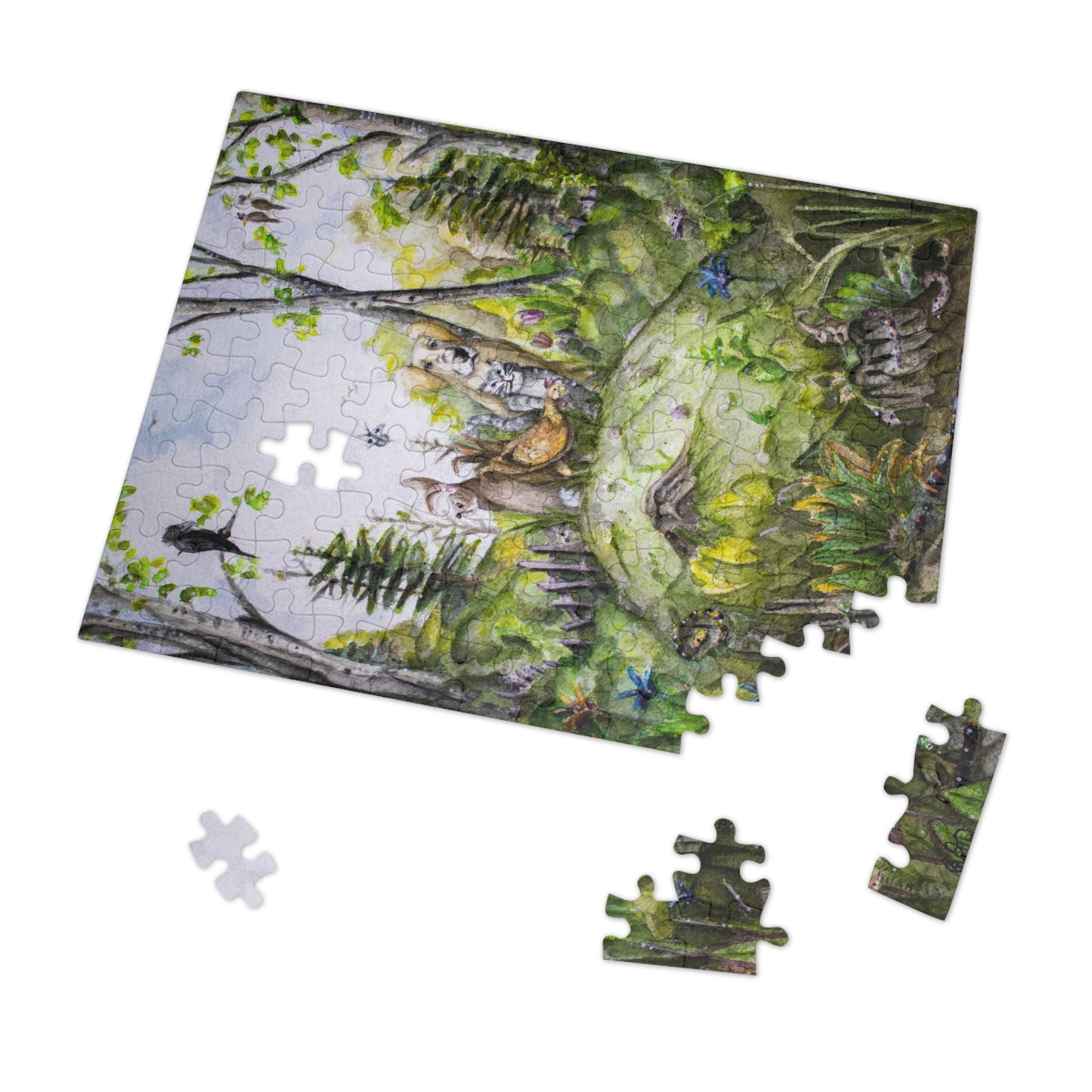Unexpected Bonds: Forest Mound Fellowship - Jigsaw Puzzle Satin Finish, Elegant Metal Tin - 110, 252, 500,1000-Piece