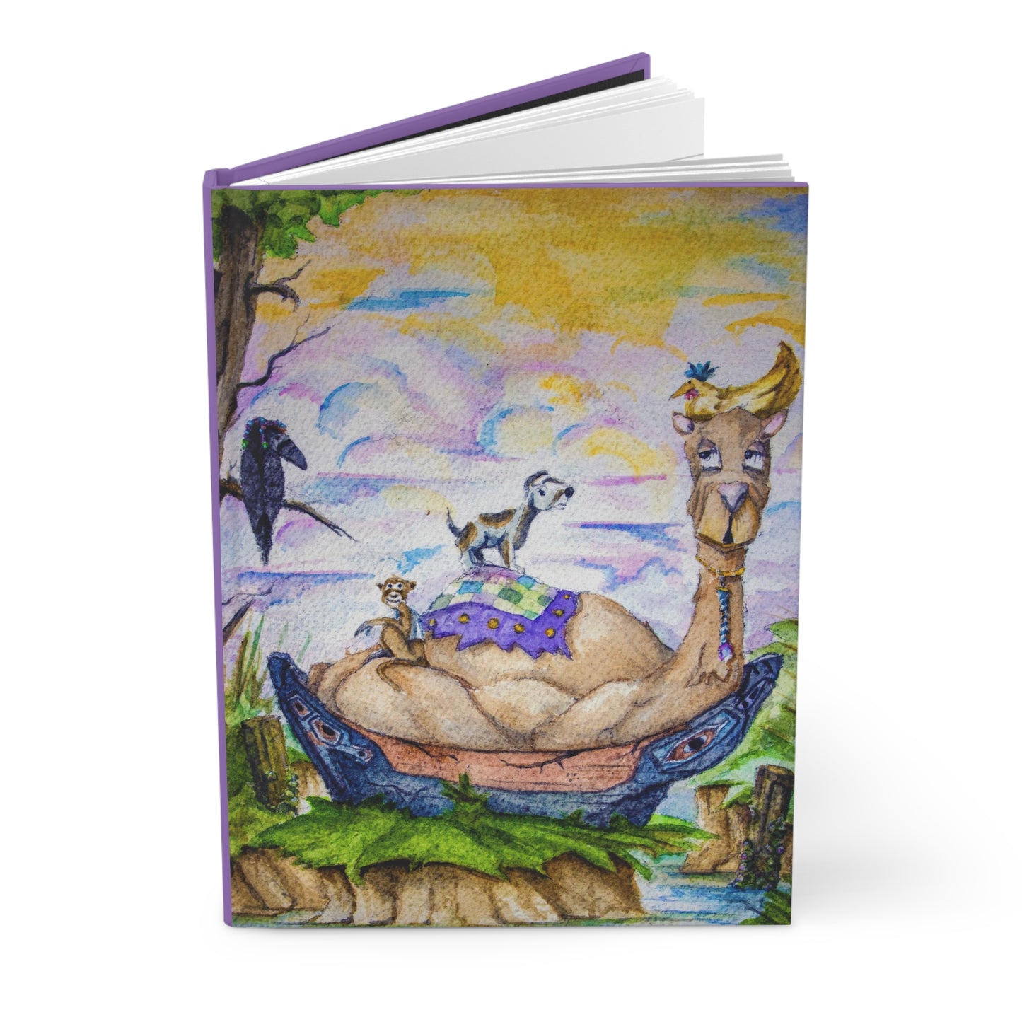 The View - The Chicken Has the Best Spot - Unique Artistic Design, Notebook for Creative Writings, 150 lined pages, Hardcover Matte Journal